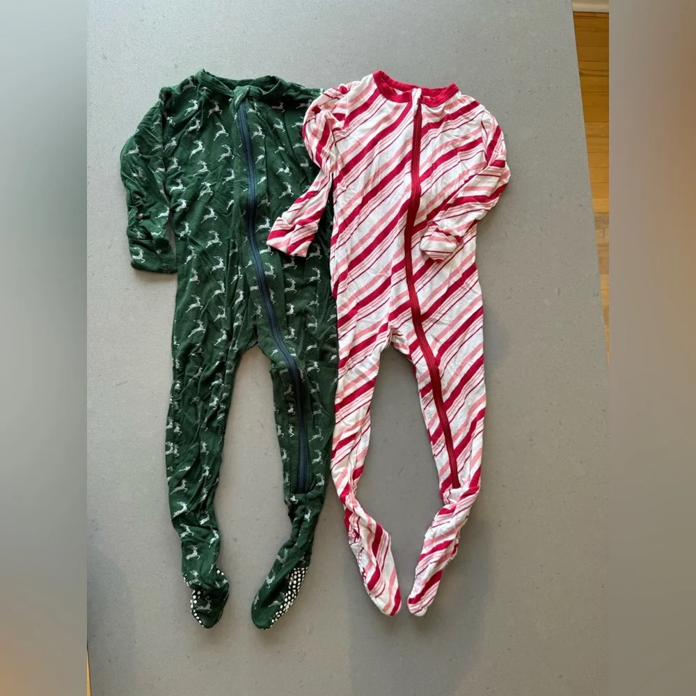 2x Kickee Pants Footie one pieces size 12-18 months - Picture 1 of 3